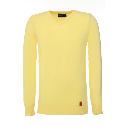 Reslad Pullover Herren Strickpullover Strick Pulli für Männer | bequeme Baumwolle Herrenpullover Sweater V-Auschnitt Basic RS-1051