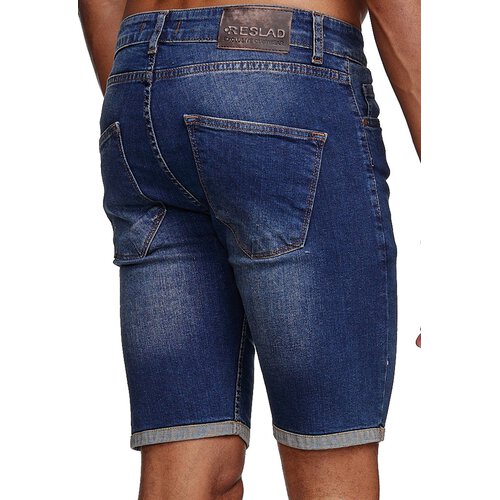 Reslad Jeans Shorts Herren Kurze Hosen Sommer l Used Look Washed Männer Denim Jeansshorts l Bermuda Capri Hose Regular Fit RS-2085
