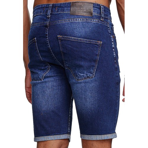 Reslad Jeans Shorts Herren Kurze Hosen Sommer l Used Look Destroyed Männer Denim Jeansshorts l Bermuda Capri Hose Regular Fit RS-2086