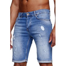 Reslad Jeans Shorts Herren Kurze Hosen Sommer l Used Look...