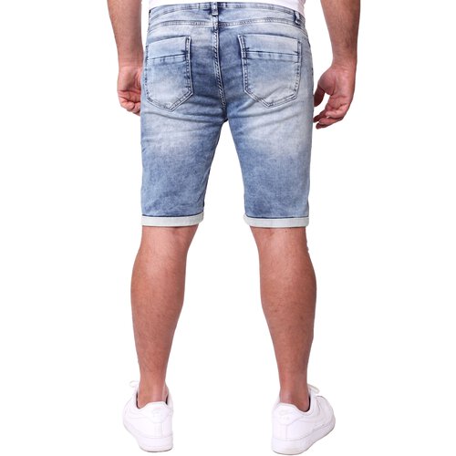 Reslad Jeans Shorts Herren Kurze Hosen Sommer - Sweathose in Jeansoptik l Stretch Denim Männer Jeansshorts l Hose Regular Fit RS-2087